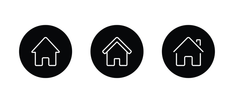 Home page icon. home symbol illustration	
