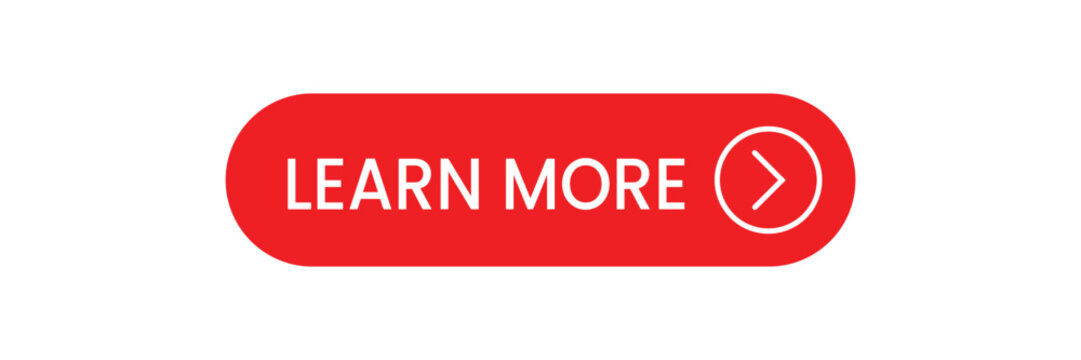 Learn More button - Rounded Flat Red vibrant color