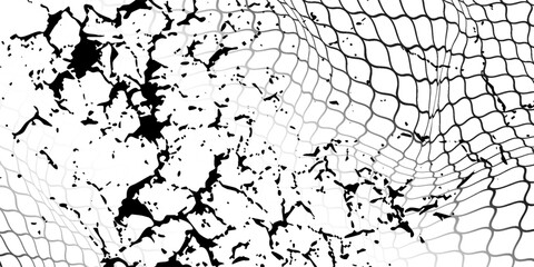 Net pattern. Rope net vector silhouette. Soccer, football, volleyball, tennis and tennis net pattern. Fisherman hunting net rope texture / pattern.