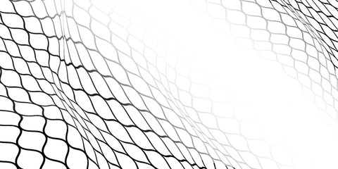 Mesh texture for fishing nets. Grunge pattern for sportswear or soccer goal, volleyball net, basketball hoop, hockey, athletics. Grunge background