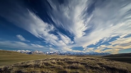 Fototapeta premium Loop of Clouds, Time Lapse HD