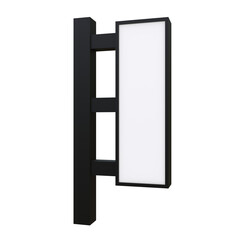 3D Render of an Advertising Billboard with Transparent Background