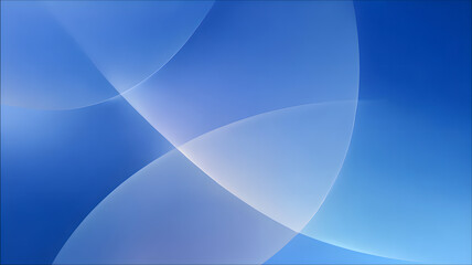 Abstract Blue Background with Translucent Flowing Lines