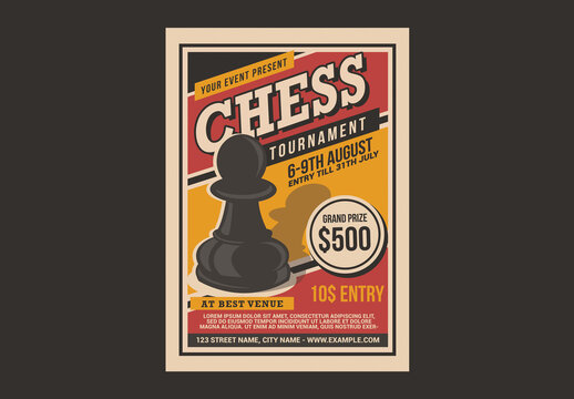 Chess Tournament Flyer Template