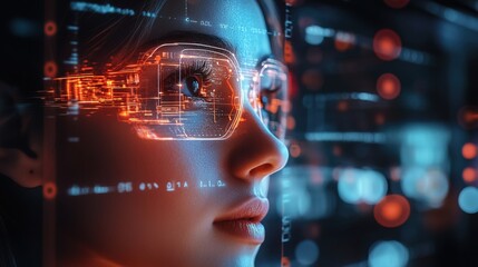 A holographic startup accelerator glowing with AI-driven mentorship 