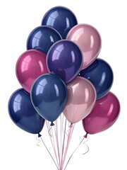 balloons isolated on white background