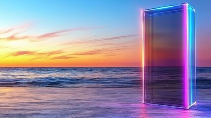 Neon Portal at Sunset Beach