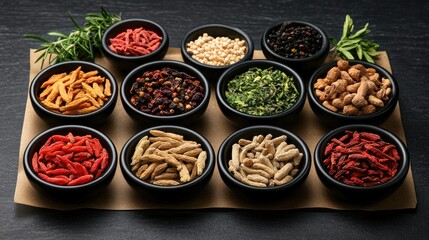 Aromatic Spices and Herbs Collection