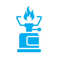 burner gas colored icon