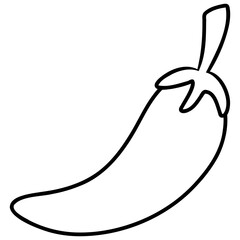 spicy chili pepper vector icon