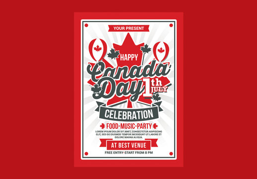 Canada Day Celebration Flyer