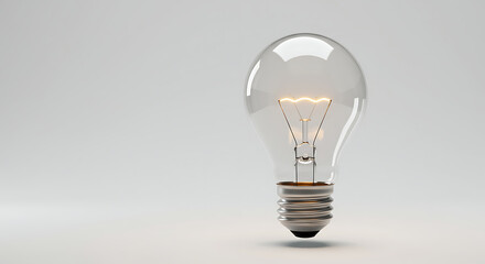 3D Light Bulb Innovation Concept