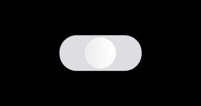 Switch on and Switch off toggle button animation for smartphone apps UI IX slider enable or disable