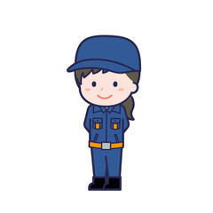 消防団員／ななめ／女性 28