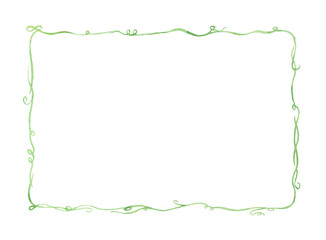 Obraz premium 식물 덩굴 줄기 사각 프레임