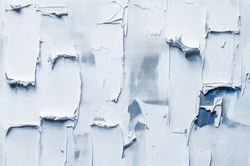 Abstract textured light blue and white paint strokes