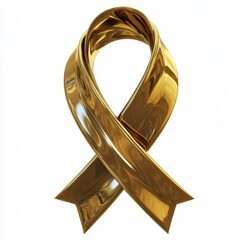 Golden awareness ribbon (1)