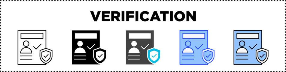 Verification Icon Pack Line And Glyph