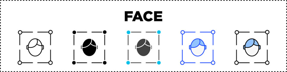 Face Icon Pack Line And Glyph