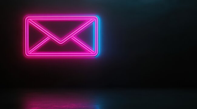 Neon Email Symbol (1)