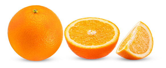 orange fruit isolated on transparent png ( Image from camera)