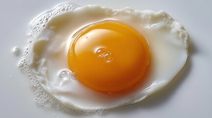 Fried egg, yolk, white, breakfast food