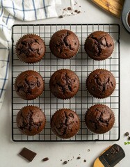 homemade chocolate muffin cake