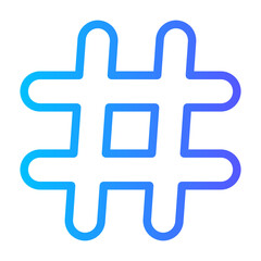 hastag gradient icon