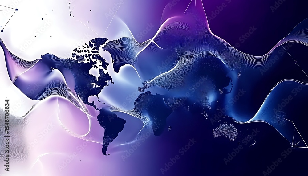 Aufkleber data connection, technology business background, copy space for websites, and modern abstract design