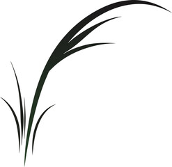 Fototapeta premium Grass Silhouette Vector Collection Long, Tall, Wild, and Minimal Grass Designs for Nature Projects, Grass vector