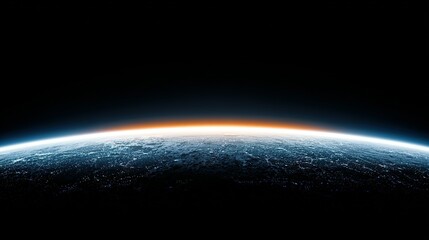 Fototapeta premium Earth seen from outer space, showcasing a detailed view of the planet's surface.