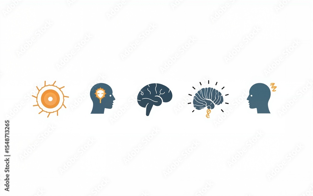 Poster artificial intelligence icons set. simple set of artificial intelligence vector icons for web design