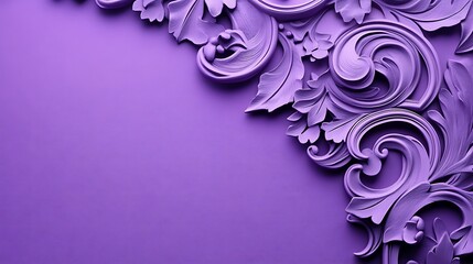 Ornate purple corner detail