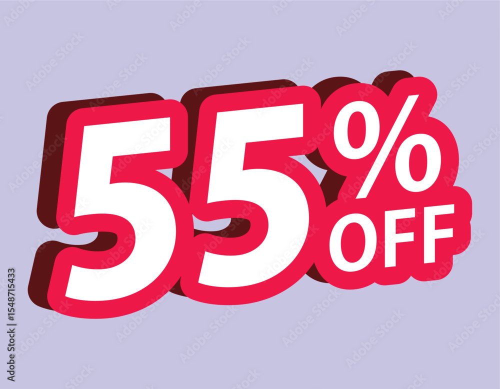 Poster discount number element vector design
