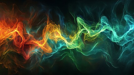 Abstract vibrant swirling colors (3)