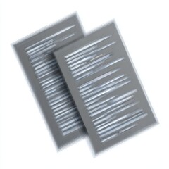 Two overlapping gray documents