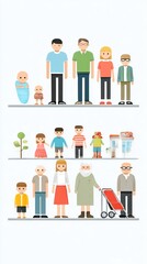 Family generations illustrated