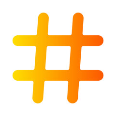 hastag gradient icon