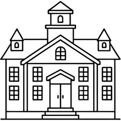 vector drawing of a house