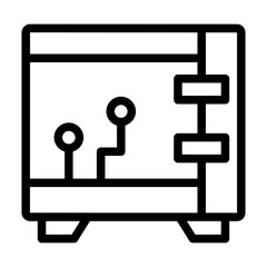 safebox line icon