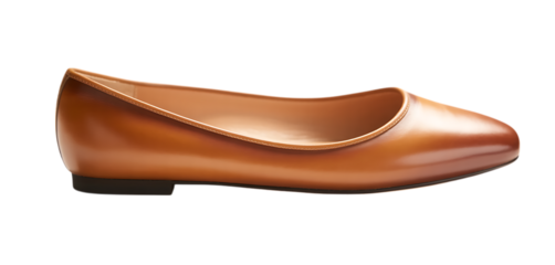 Women's Brown Leather Flats