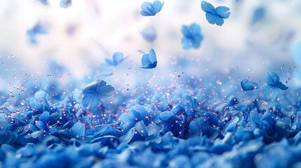 cherry blossom flowers background Created with Generative AI technology