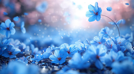 cherry blossom flowers background Created with Generative AI technology