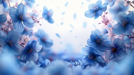 cherry blossom flowers background Created with Generative AI technology