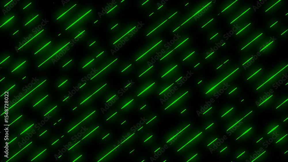 Poster neon green diagonal lines on black background abstract futuristic technology pattern design this ima