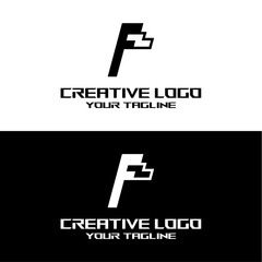 creative letter logo fz design vector