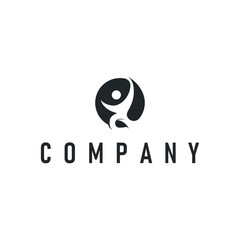 illustration of teamwork logo symbol icon with simple concept of team success with united hands together illustration template for product brand or poster