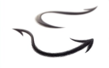 Two stylized, flowing arrows