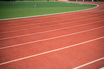 Obraz premium Running track outdoor lifestyle minimal sport background