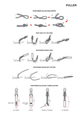 POSITIONING PULLER HEAD ZIPPER VECTOR WITH DESCRIPTION